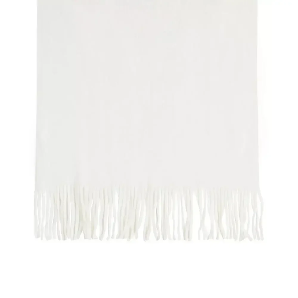 STEVE MADDEN Super-Soft Knit Muffler Chunky White Oversized Scarf